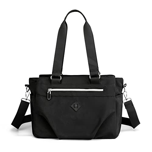 Triple Compartment Tote Shoulder Bag