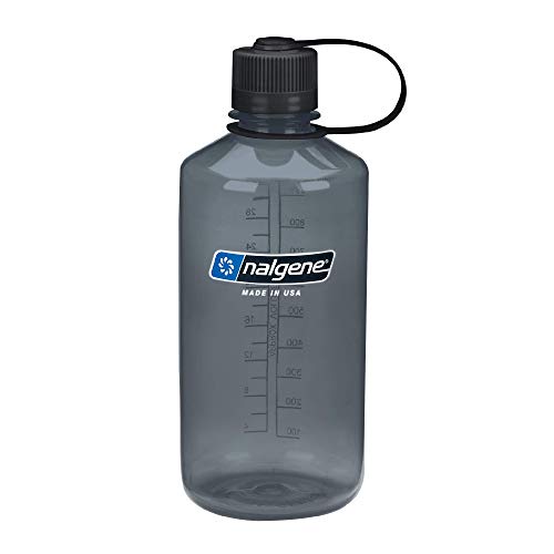 Nalgene Tritan Narrow Mouth Water Bottle, Gray, 32 oz