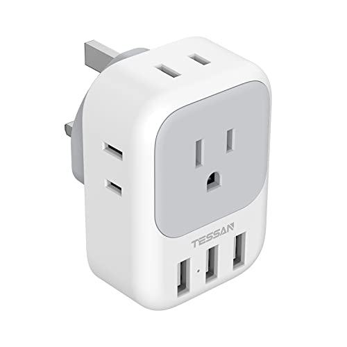 TESSAN Type G Ireland Travel Adapter