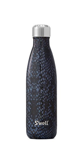 S'well Insulated Stainless Steel Water Bottle, Black Boa