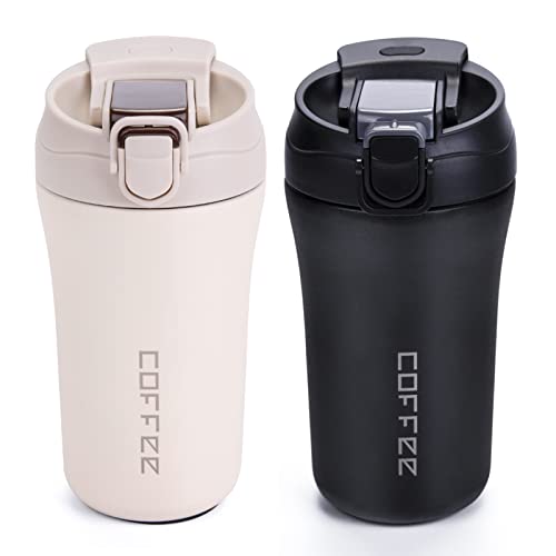 2 Pack Vacuum Insulated Coffee Travel Mug