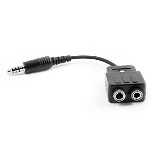 Rugged Air GA2HELI-ADPT - Aviation to Helicopter Headset Adapter