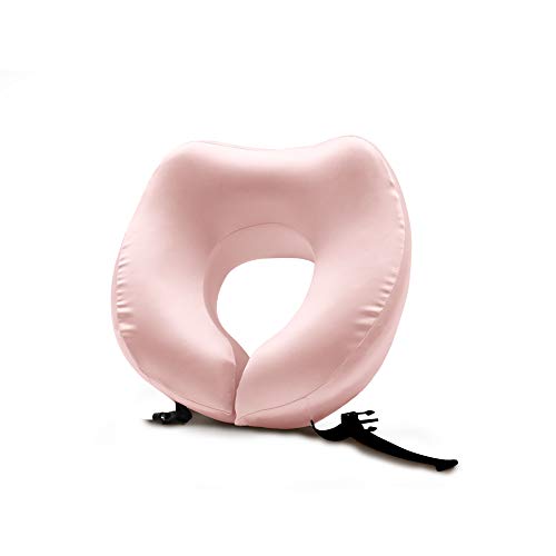 THXSILK Silk Neck Pillow with Real Silk Cover