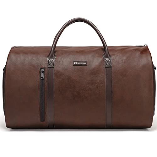 Modoker Convertible Leather Garment Bag