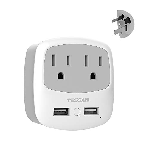 TESSAN Australia Power Plug Adapter with USB Ports
