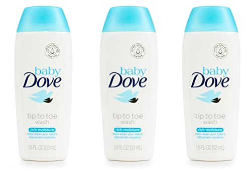Baby Dove Body Wash Travel Size (Pack Of 3)