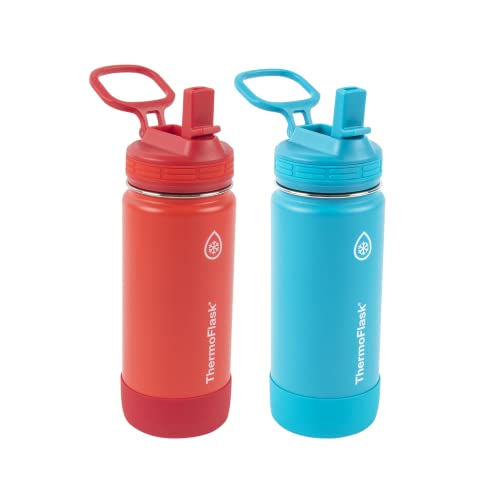 ThermoFlask Double Wall Vacuum Insulated Stainless Steel Water Bottles