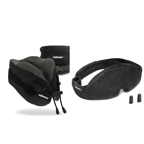 Cabeau Evolution Cooling Travel Pillow & Sleep Mask