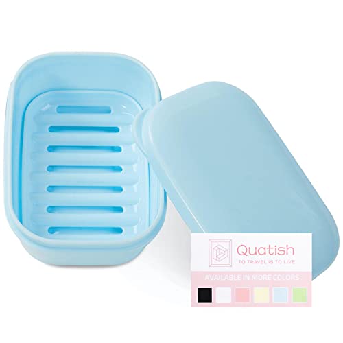 Quatish Soap Holder - Portable Leakproof Soap Container