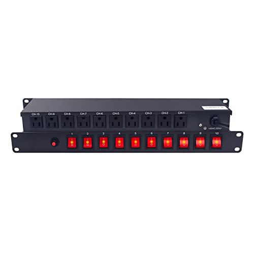 UltraPoE Power Strip with Surge Protector and 10 Outlets