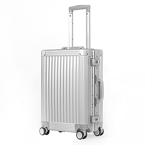 DOMINOX Aluminum Carry On Luggage Hard Shell