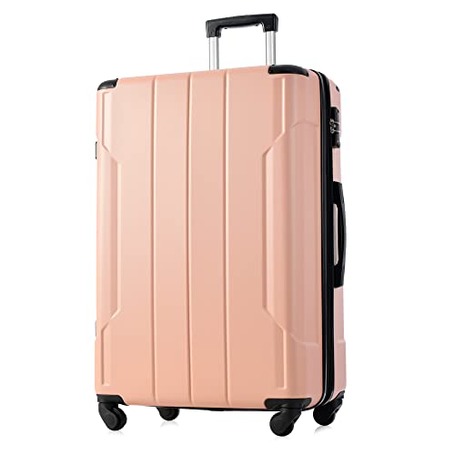 Merax Lightweight Carry-On Luggage with TSA Lock, Pink