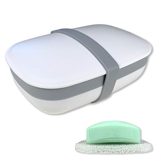 kiasona Travel Soap Box - Portable and Leak-Proof Soap Holder