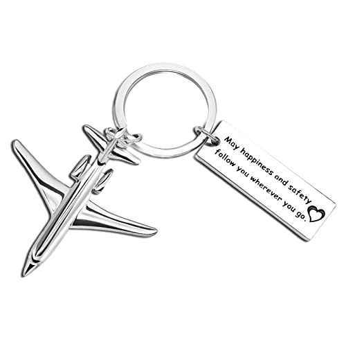Airplane Keychain Gift for Travel Enthusiasts