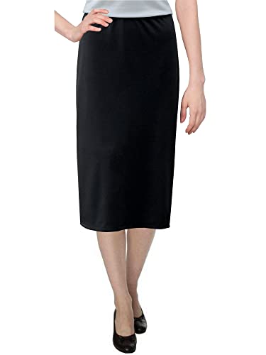 Baby'O Women's Basic Modest Knee-Length Stretch Skirt