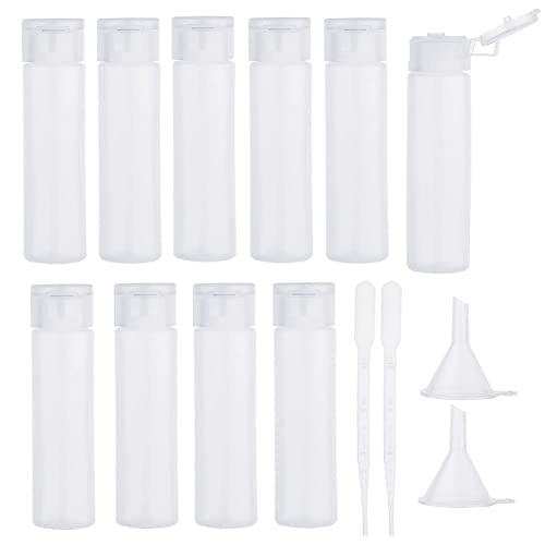 BENECREAT 10 Pack Travel Size Toiletries Sample Bottles