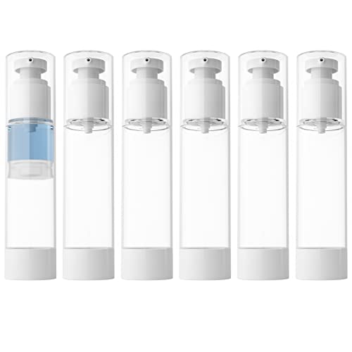 longway Airless Pump Bottle Travel Size Dispenser (Pack of 6)