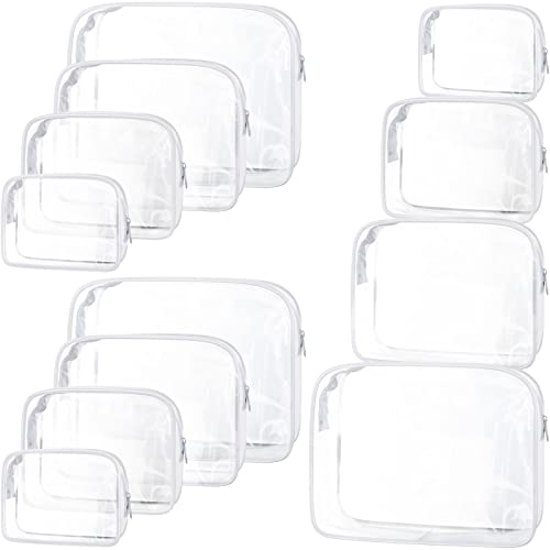 12 Pack Clear Toiletry Bag