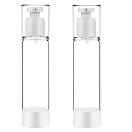 Travel Pump Bottles Airless Small Toiletries Dispensers