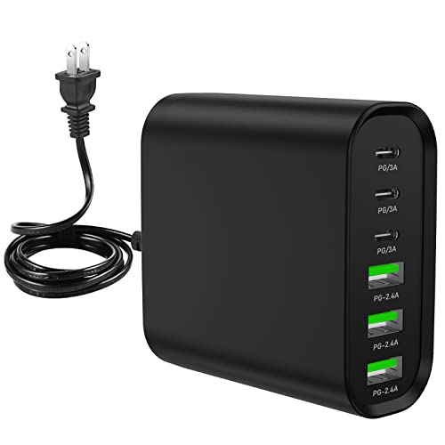 USB C Charger with 6 Ports