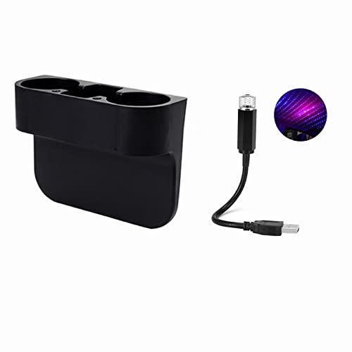 Car Cup Holder with USB Car Atmosphere Lamp