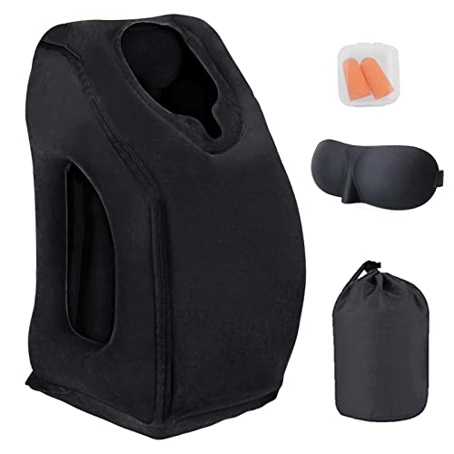 Versatile Inflatable Travel Pillow with Added Accessories