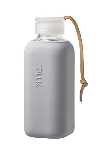 SQUIREME. Y1 Glass Water Bottle, Reusable, BPA Free, 20oz