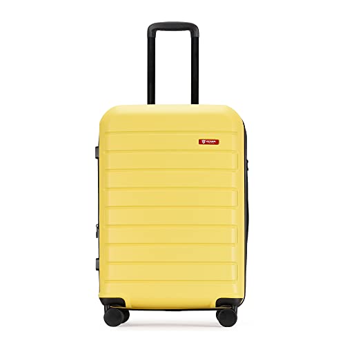 GinzaTravel Yellow Hardside Spinner Suitcase