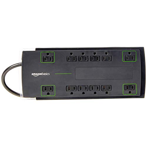 Amazon Basics 12-Outlet Power Strip Surge Protector