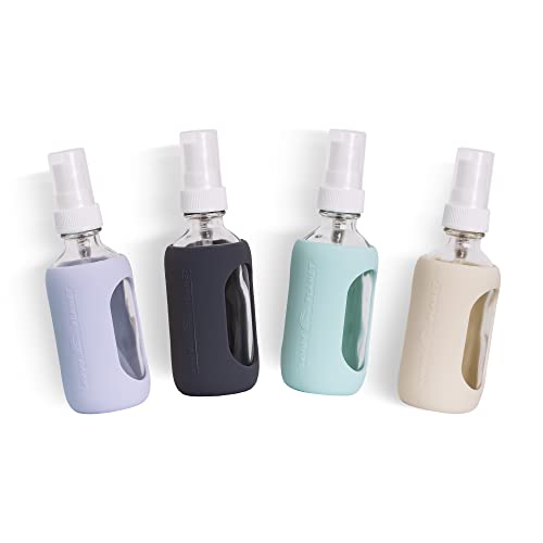 SAVVY PLANET Empty Clear Glass Spray Bottles - 4 Pack