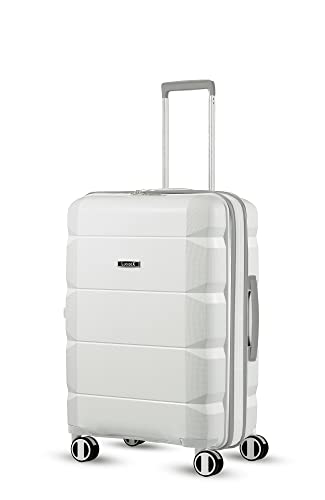 LUGGEX White 24 Inch Expandable Luggage