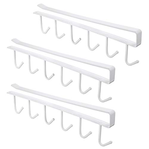 Achoulei Mug Hooks Under Cabinet Cup Holder Rack