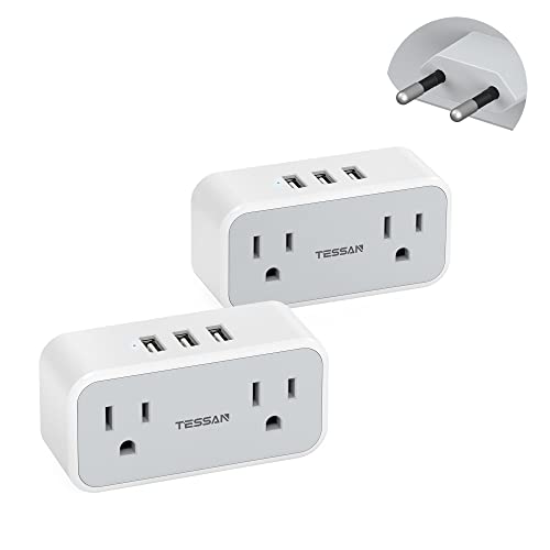 TESSAN European Travel Plug Adapter