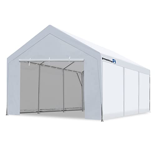 PEAKTOP OUTDOOR Heavy Duty Carport