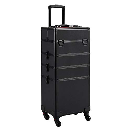 Topeakmart Rolling Makeup Case Large