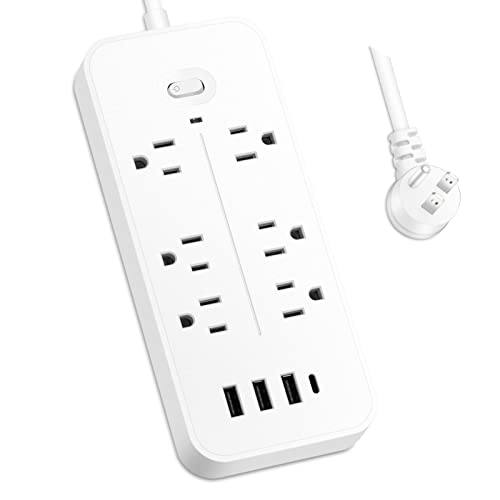 US Power Strip Surge Protector with USB Ports