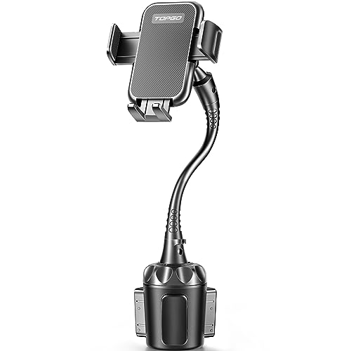 TOPGO Upgraded Cup Holder Phone Holder for Car