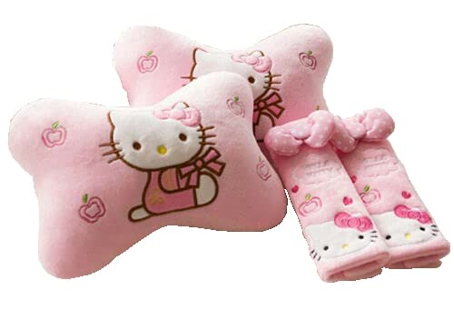 Lovely Kitty Car Neck Rest Pillows and Shoulder Pads
