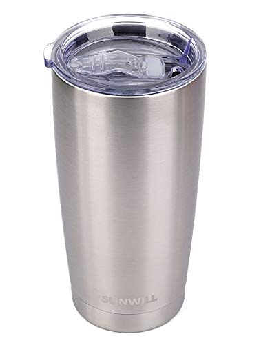 SUNWILL 20oz Tumbler - Durable Stainless Steel Travel Mug