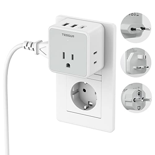 TESSAN European Travel Plug Adapter Kit