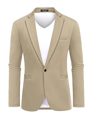 COOFANDY Men's Casual Knit Blazers