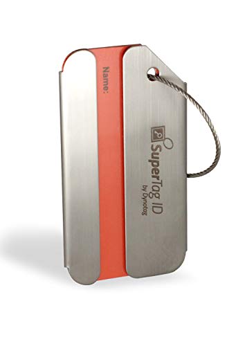 Dynotag Web Enabled Stainless Steel Smart Luggage ID Tag