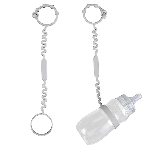 Grey Silicone Sippy Cups Strap - Keep Your Baby Cups Secure and Mess-Free