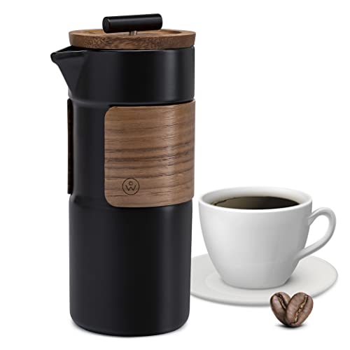 ChefWave Artisan Ceramic Travel French Press Coffee Maker