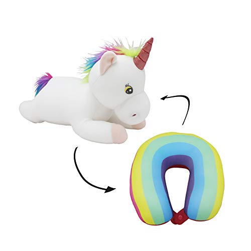 2-in-1 Travel Pillow & Toy Unicorn