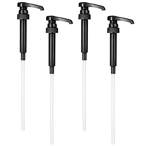 Black Pump Coffee Syrup Pumps - 4 Pcs