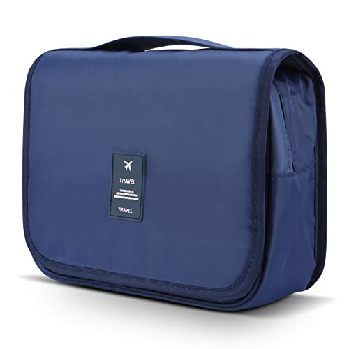 Large Hanging Toiletry Bag - Dark Blue