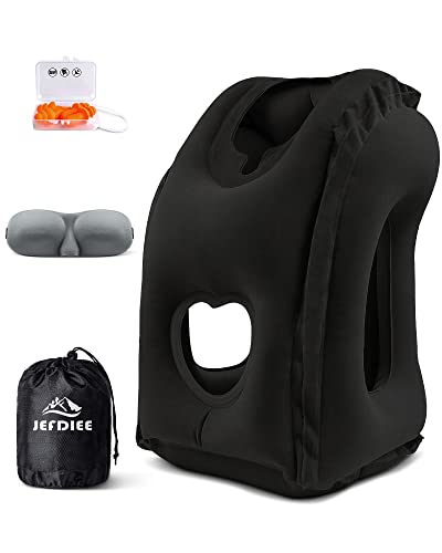 JefDiee Inflatable Travel Pillow