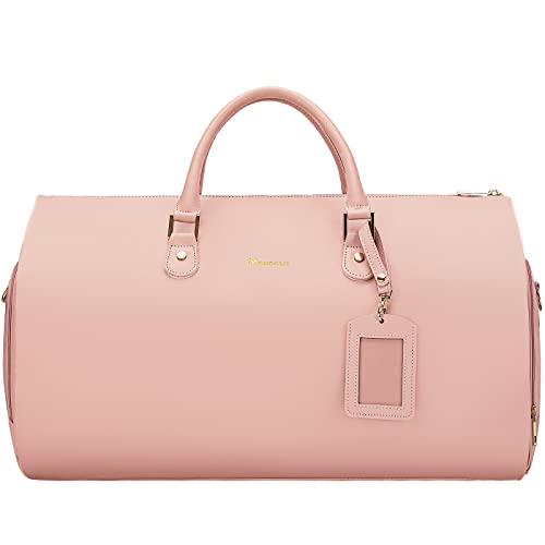 Modoker Women Convertible Leather Garment Bag