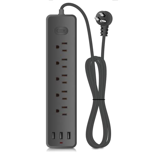 Power Strip Surge Protector with USB, 5 Outlets and 3 USB Ports